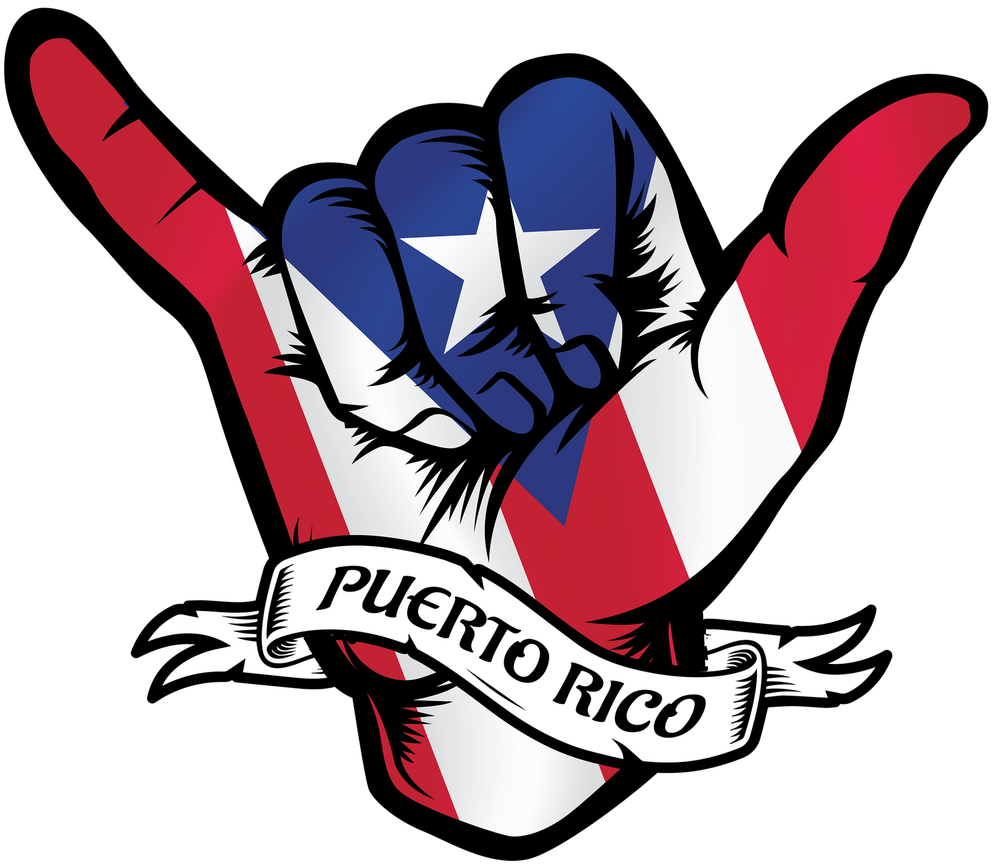 Saludo Puerto Rico sticker