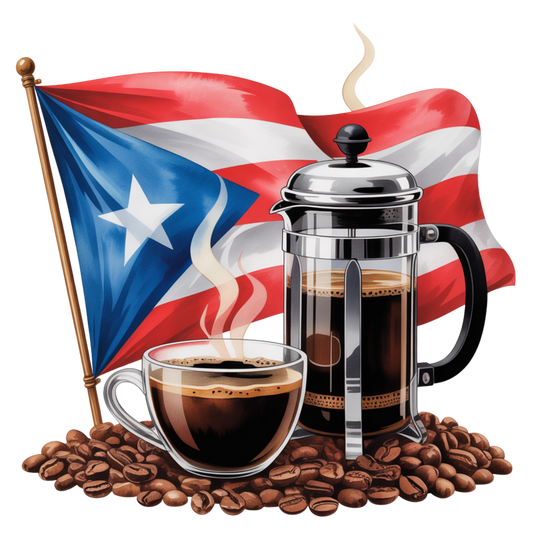 Cafe colao Puerto Rico sticker