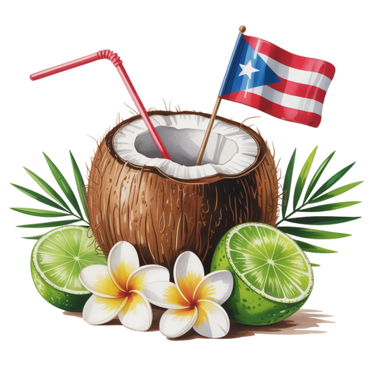 Agua de Coco Puerto Rico sticker