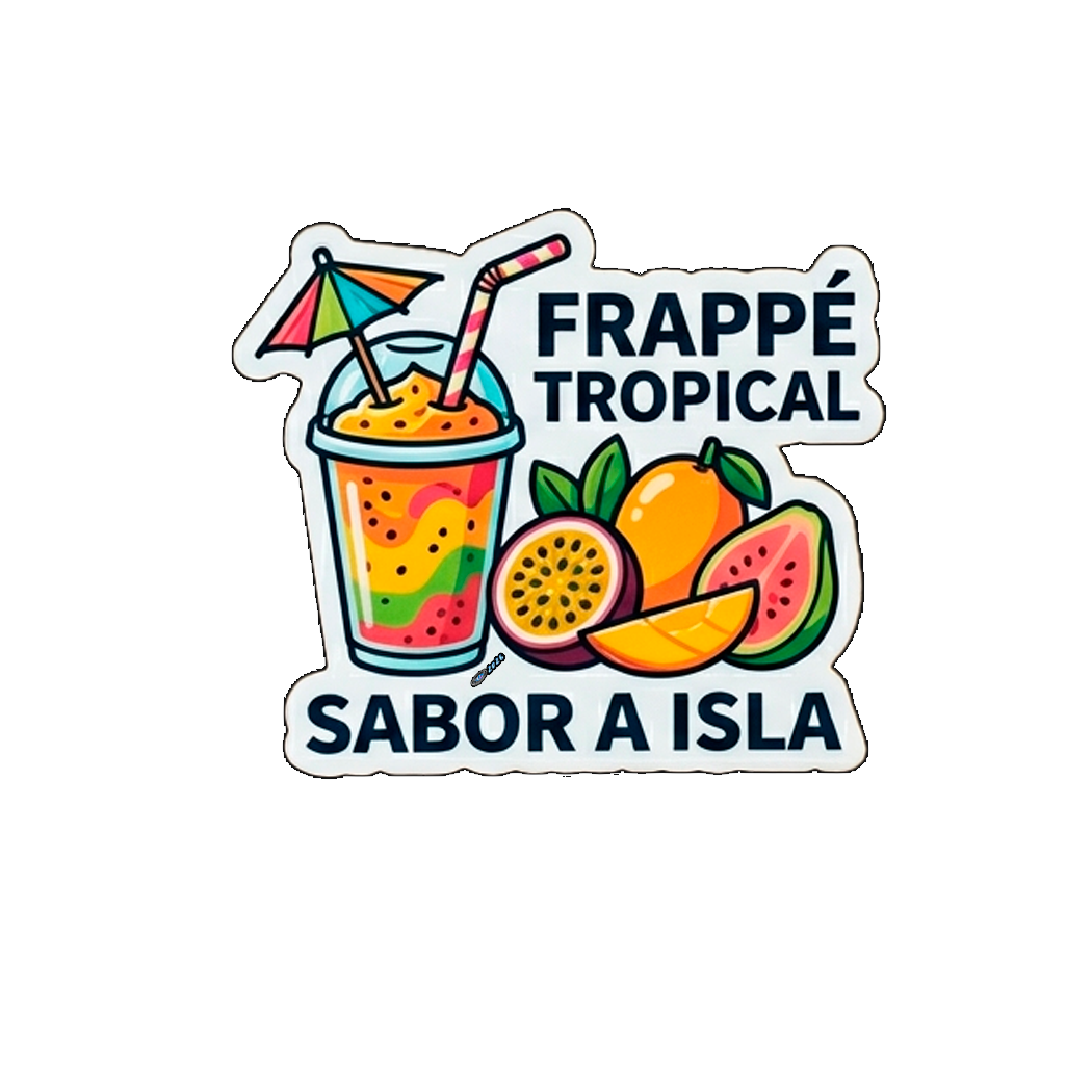 Sticker Frappe tropical