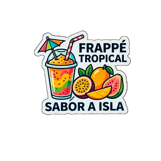Sticker Frappe tropical
